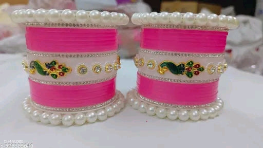 Bangles babi pink Bridal Chooda Set for Bridal and Women