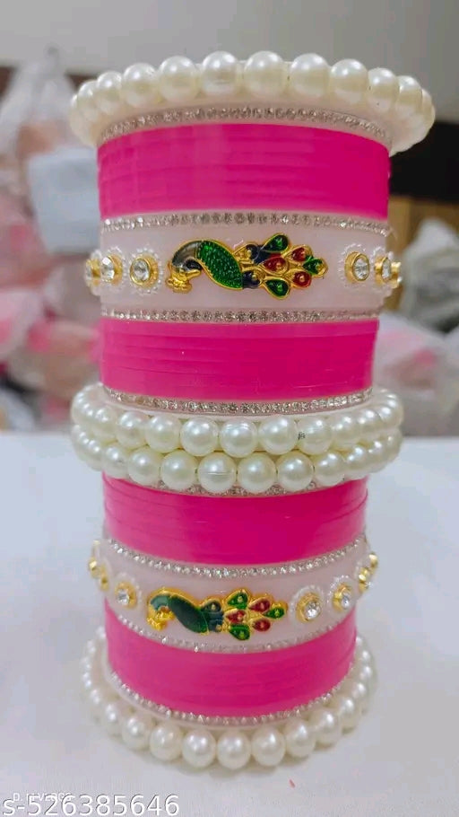 Bangles babi pink Bridal Chooda Set for Bridal and Women